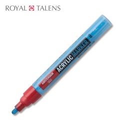 Amsterdam - Pennarello acrilico Blu Brillante - Punta tonda da 4 mm