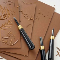 Sgorbia per intaglio - forma a V con apertura 4 mm