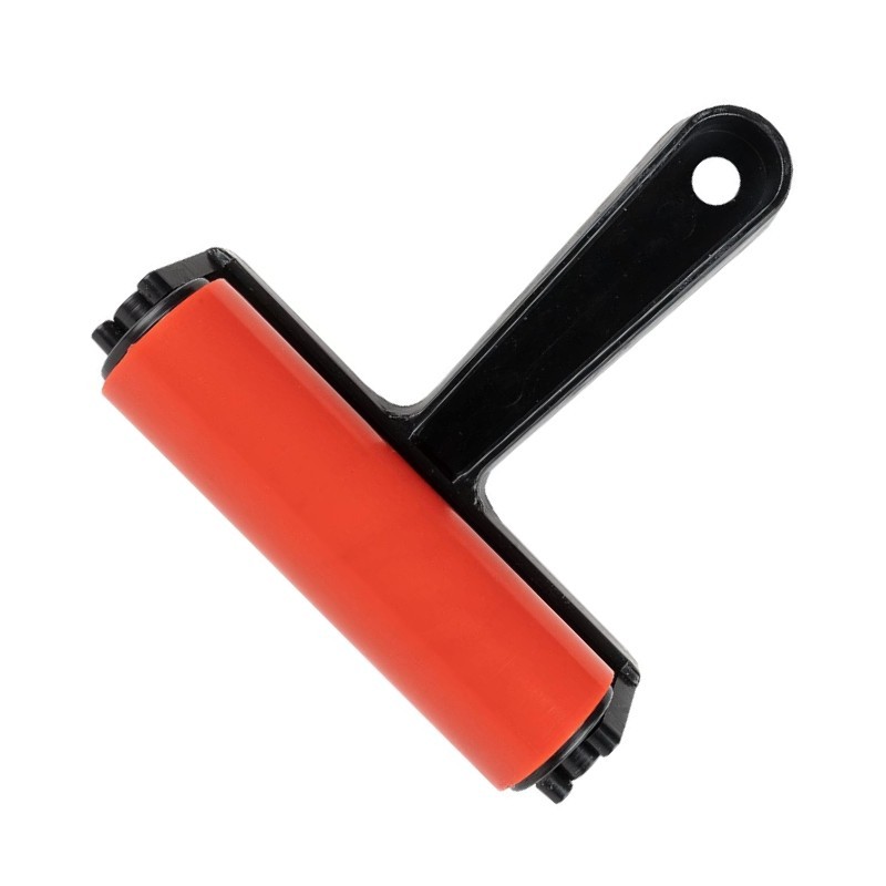 Rullo in gomma da 10 cm per linoleografia - Diametro da 3,2 cm