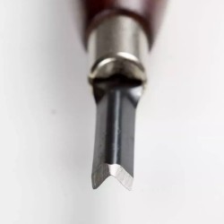 Reig - Sgorbia per intaglio forma a V con apertura 4 mm