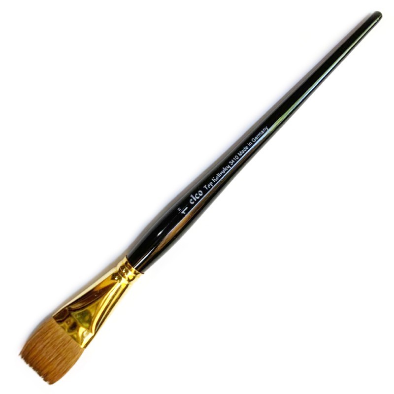 Pennello Elco - Piatto in Pelo di Martora Kolinsky 1" (25,4 mm)