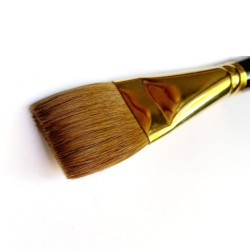 Pennello Elco - Piatto in Pelo di Martora Kolinsky 1" (25,4 mm)