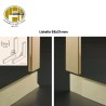 P.E.R. Telaio in kit di montaggio 140x160 cm spessore 21 mm