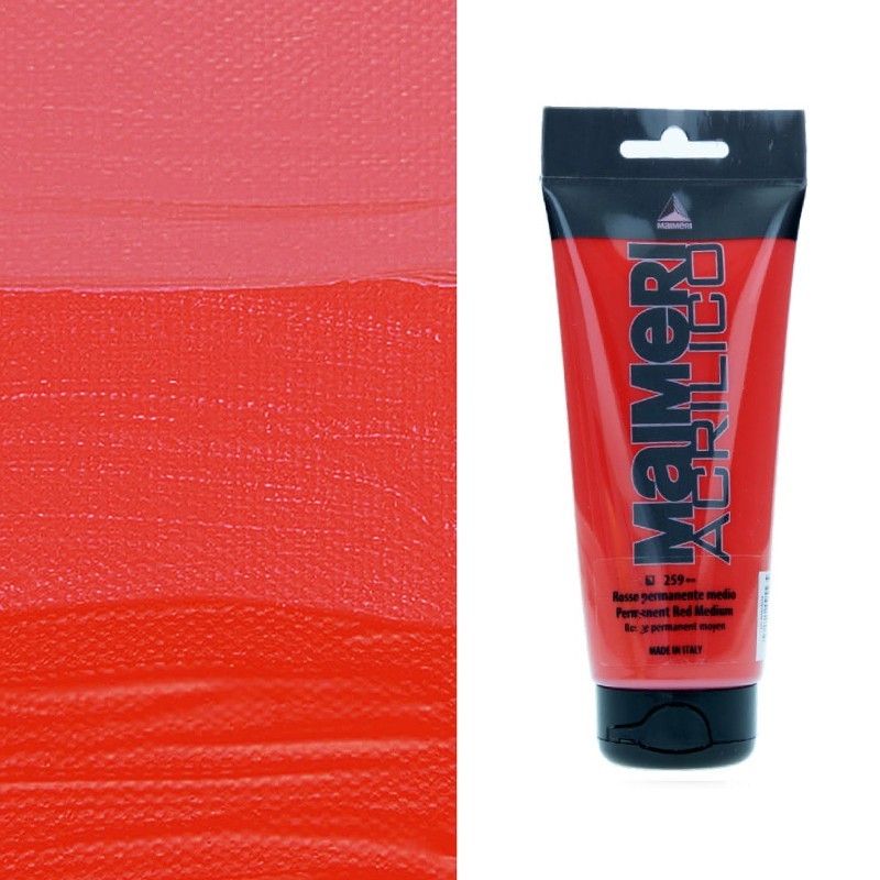 Colori Acrilici "Maimeri Acrilico" Rosso Permanente Medio (259)