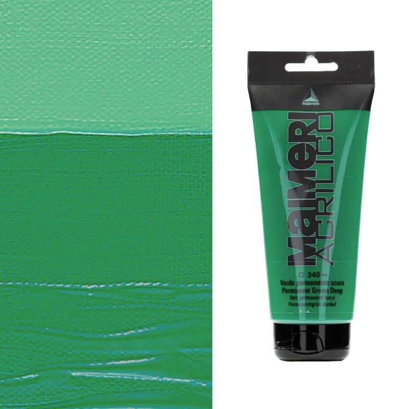 Colori Acrilici "Maimeri Acrilico" Verde Permanente Scuro (340)