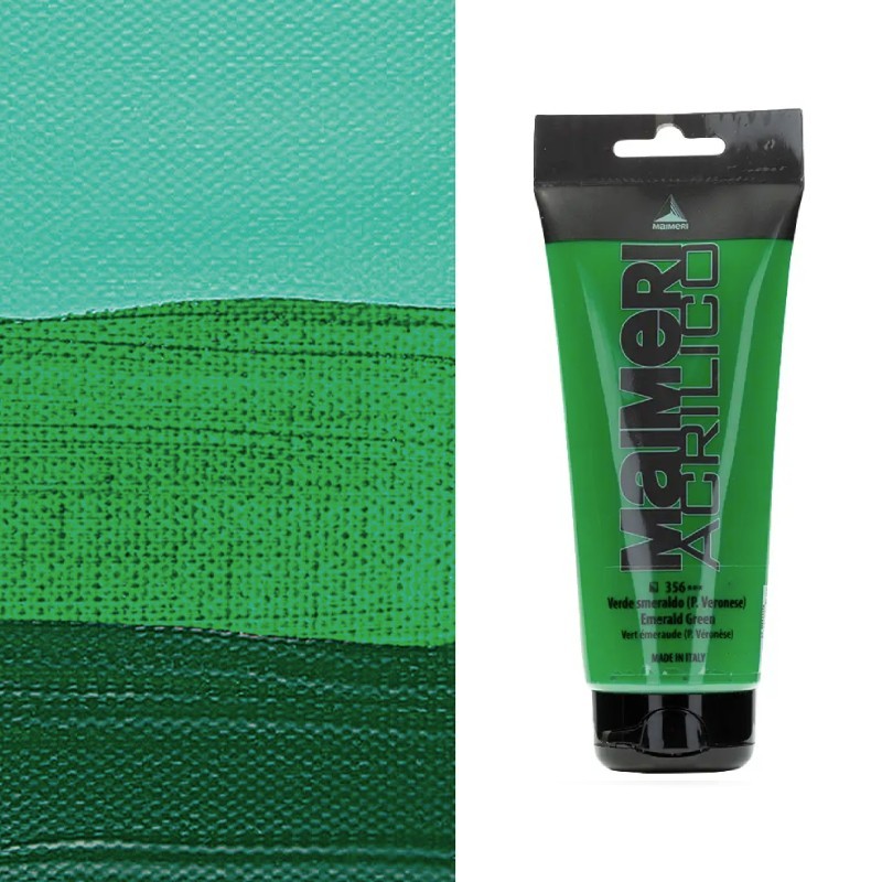 Colori Acrilici "Maimeri Acrilico" Verde Smeraldo (P. Veronese) (356)