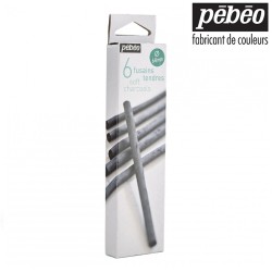 Pébéo Charcoal Box - 6 Bastoncini di Fusaggine diametro 6/8 mm