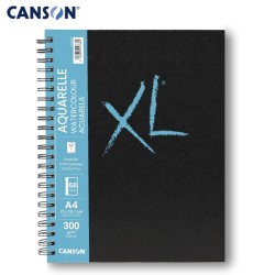 Canson XL Book Aquarelle - Sketchbook A4 di Carta per Acquerello rilegato a spirale - 34 ff.a grana fina da 300 gr/mq
