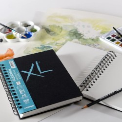 Canson XL Book Aquarelle - Sketchbook A4 di Carta per Acquerello rilegato a spirale - 34 ff.a grana fina da 300 gr/mq