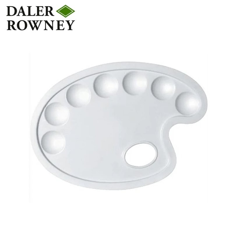 Daler Rowney - Tavolozza ovale in plastica resistente