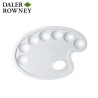 Daler Rowney - Tavolozza ovale in plastica resistente