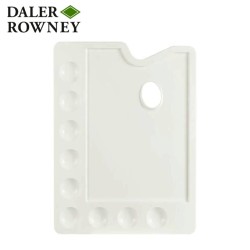 Daler Rowney - Tavolozza rettangolare in plastica