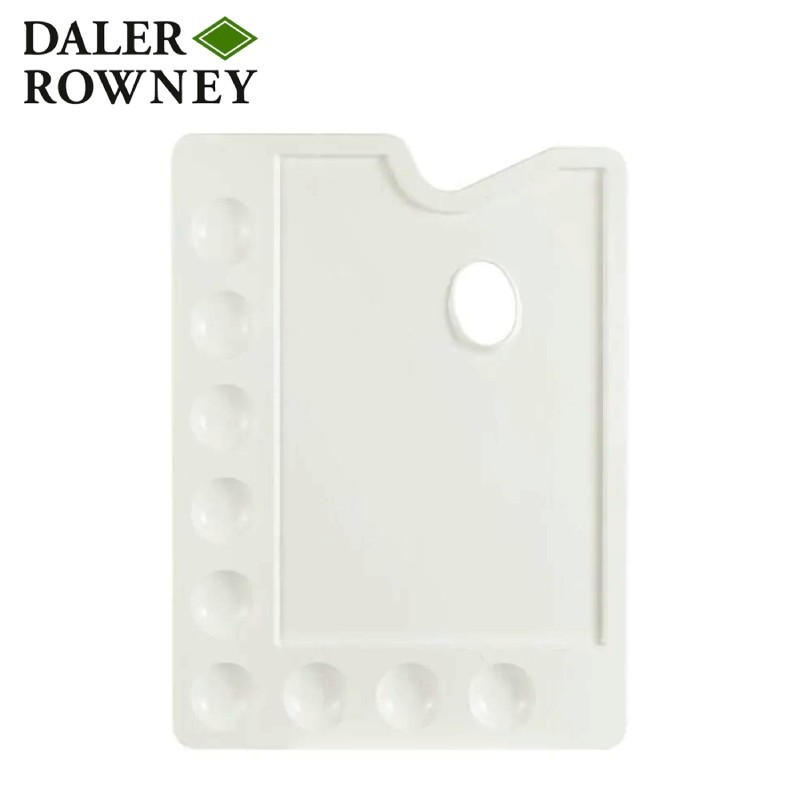 Daler Rowney - Tavolozza rettangolare in plastica
