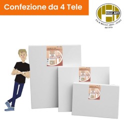 GRANDI FORMATI - 4 TELE SPESSORE 2 CM - GRANA FINE MISTO COTONE - LINEA 20