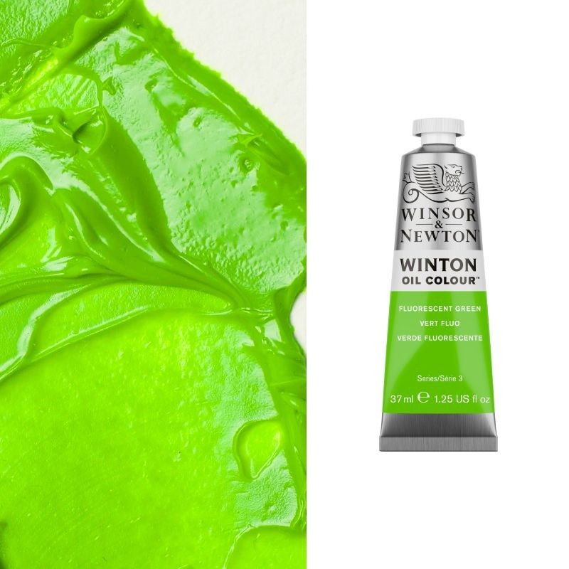 Colori ad Olio Winsor&Newton "Winton" Verde Fluorescente (458) tubo da 37 ml